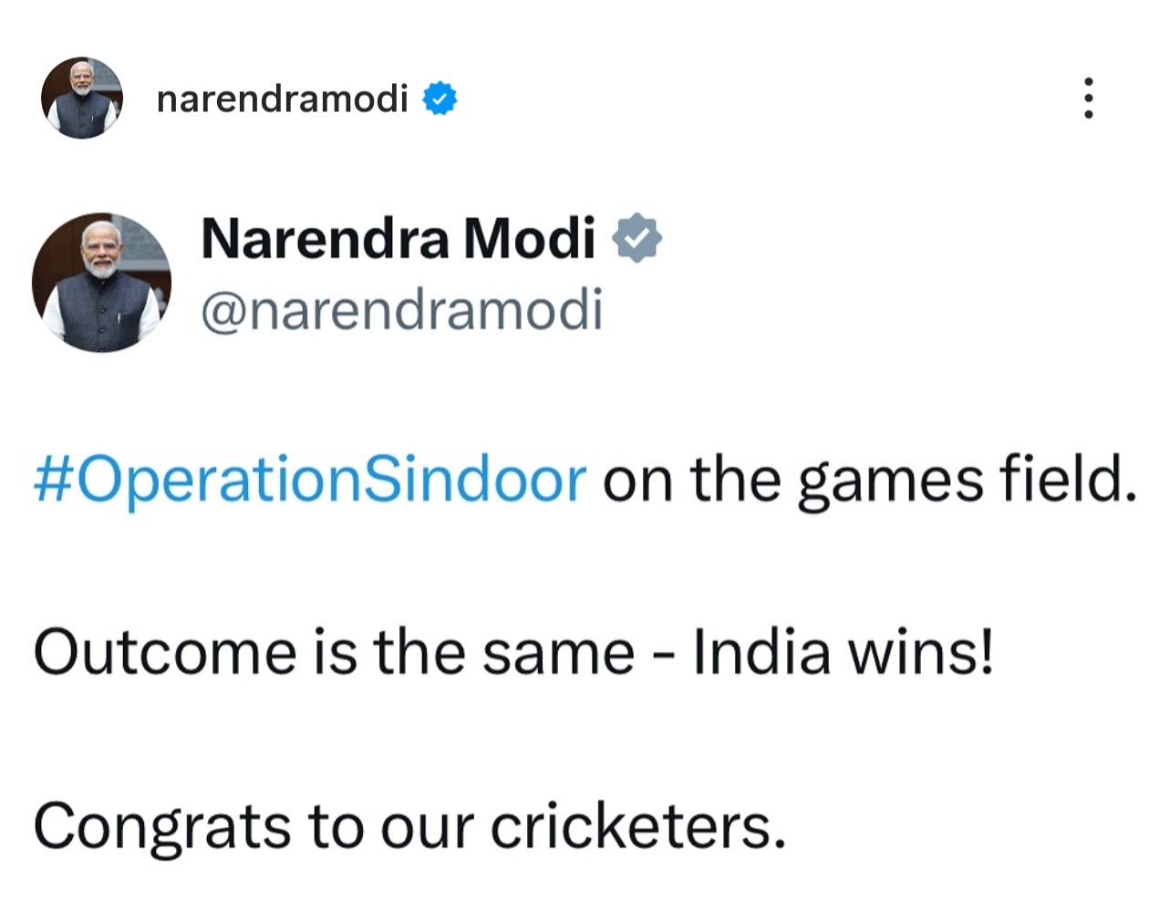 PM Modi Trolls Pakistan After India’s Historic Asia Cup Win with ‘Operation Sindoor’ Remark