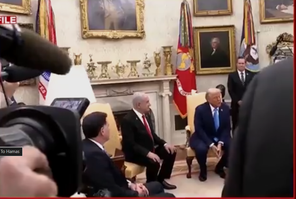 Trump Says Israel Has Agreed to Gaza Peace Plan, Warns Hamas of “Full Backing”