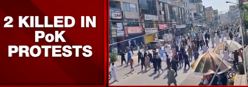 Two Dead, 22 Injured as Protests Rock Pak-Occupied Kashmir: Violence Erupts Over Rights Demands