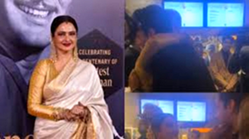 Rekha Shares Emotional Moment with Amitabh Bachchan’s Grandson Agastya Nanda