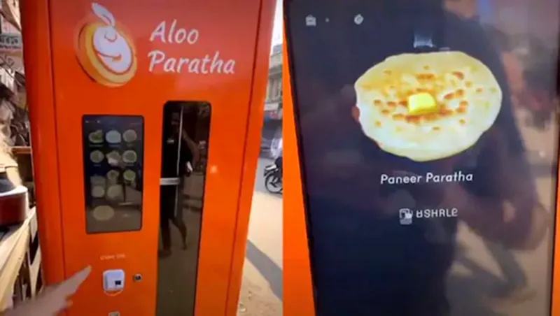 High-Tech Vending Machine Serving Fresh Parathas Goes Viral
